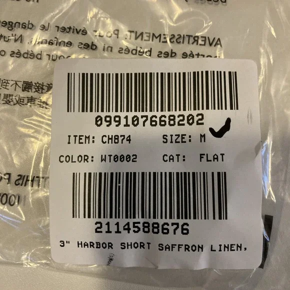 J Crew Harbor Shorts Medium White Linen - Picture 5 of 5